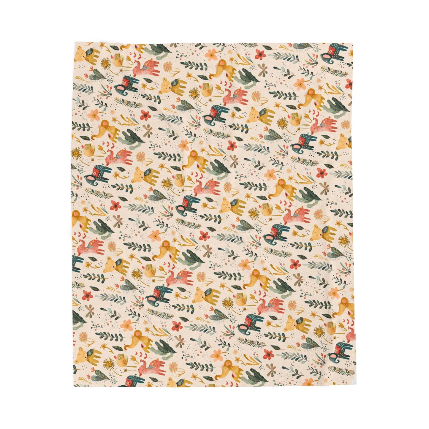 Boho Baby Animals Baby Blanket