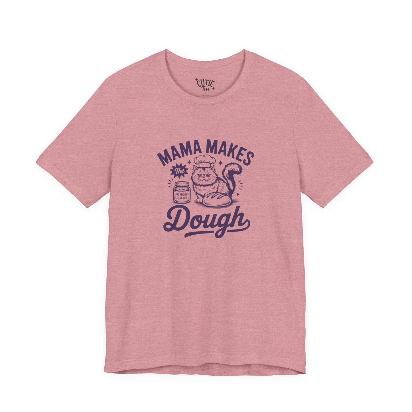 Mama Makes the Dough Cat T-Shirt | Fun Cooking Tee | Gift for Moms | Baking Shirt | Cute Foodie Apparel | Kitchen Lover's Gift
