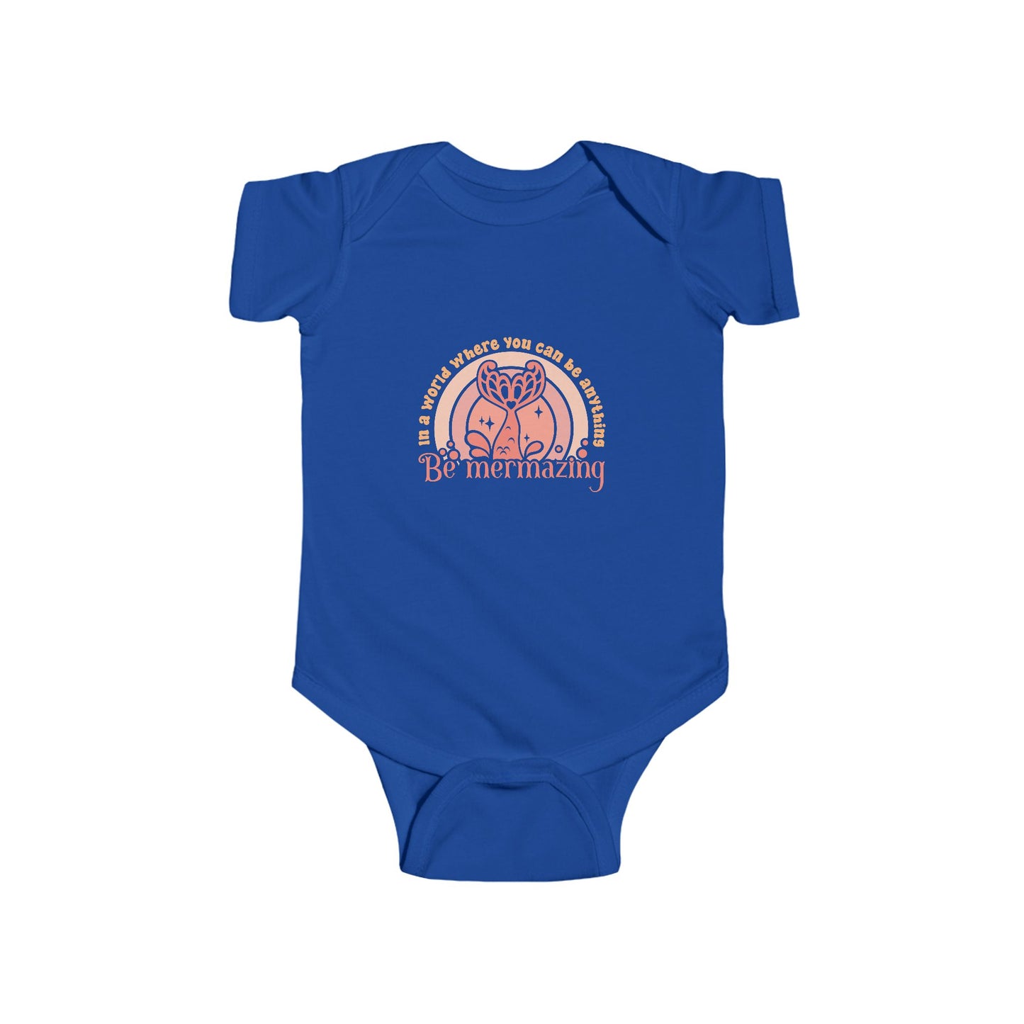 Mermaid Themed Cute Inspirational Infant Bodysuit - 'Be Mermazing' Design, Baby Shower Gift, Newborn Outfit, Toddler Clothes, Cute Baby Wear