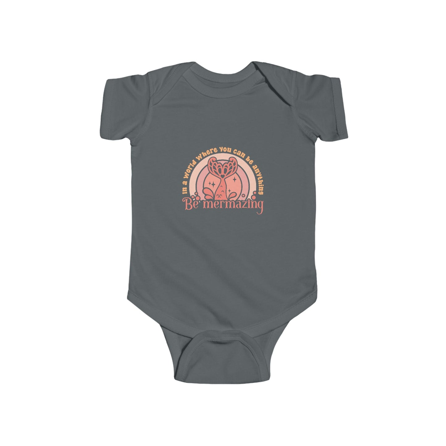 Mermaid Themed Cute Inspirational Infant Bodysuit - 'Be Mermazing' Design, Baby Shower Gift, Newborn Outfit, Toddler Clothes, Cute Baby Wear