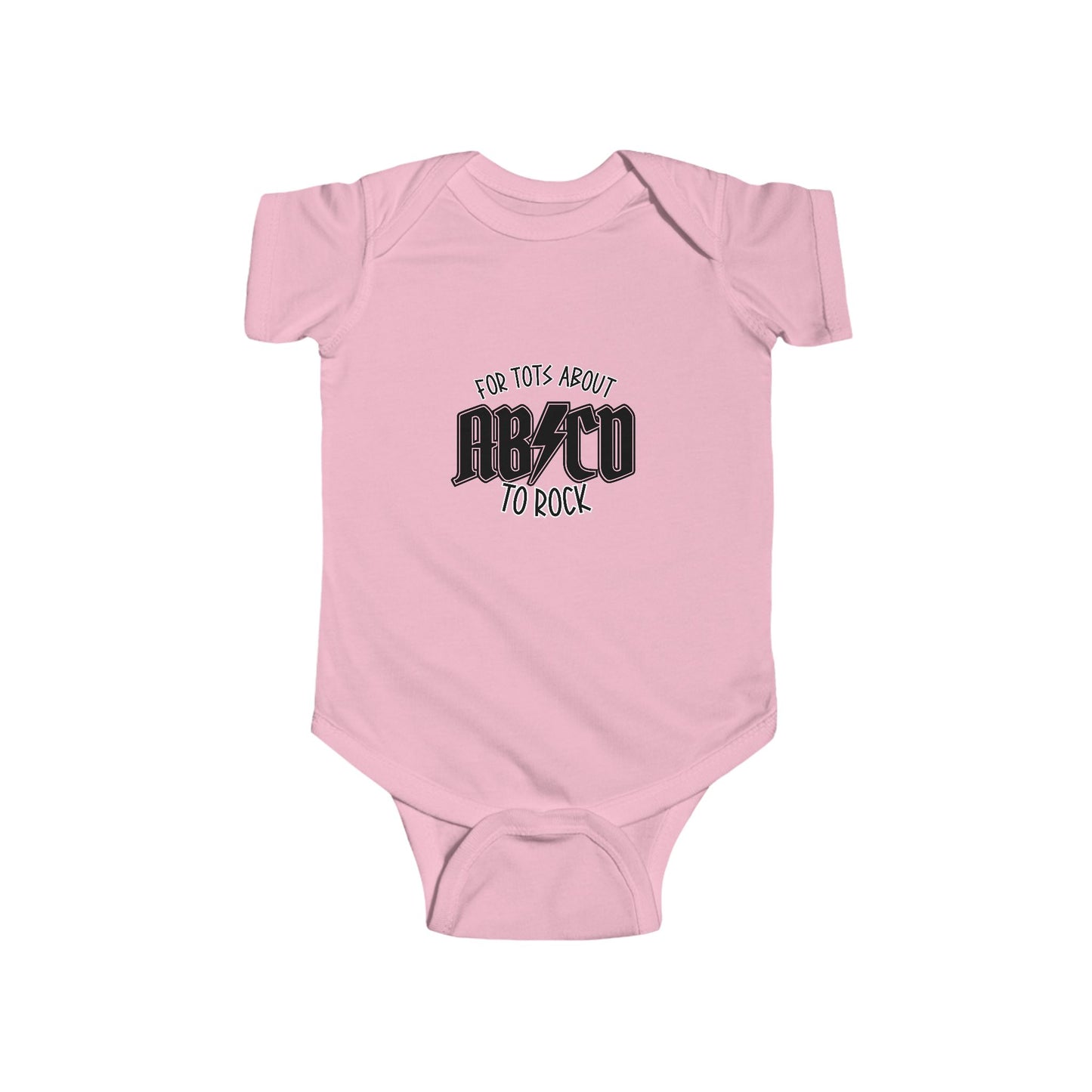 AB/CD Baby Onesie - For Tots about to Rock