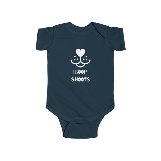 "I Boop Snoots" Cute Baby Bodysuit Design, Infant Clothing, Baby Shower Gift, Funny Baby Outfit, Newborn Gift, Animal Lover Apparel