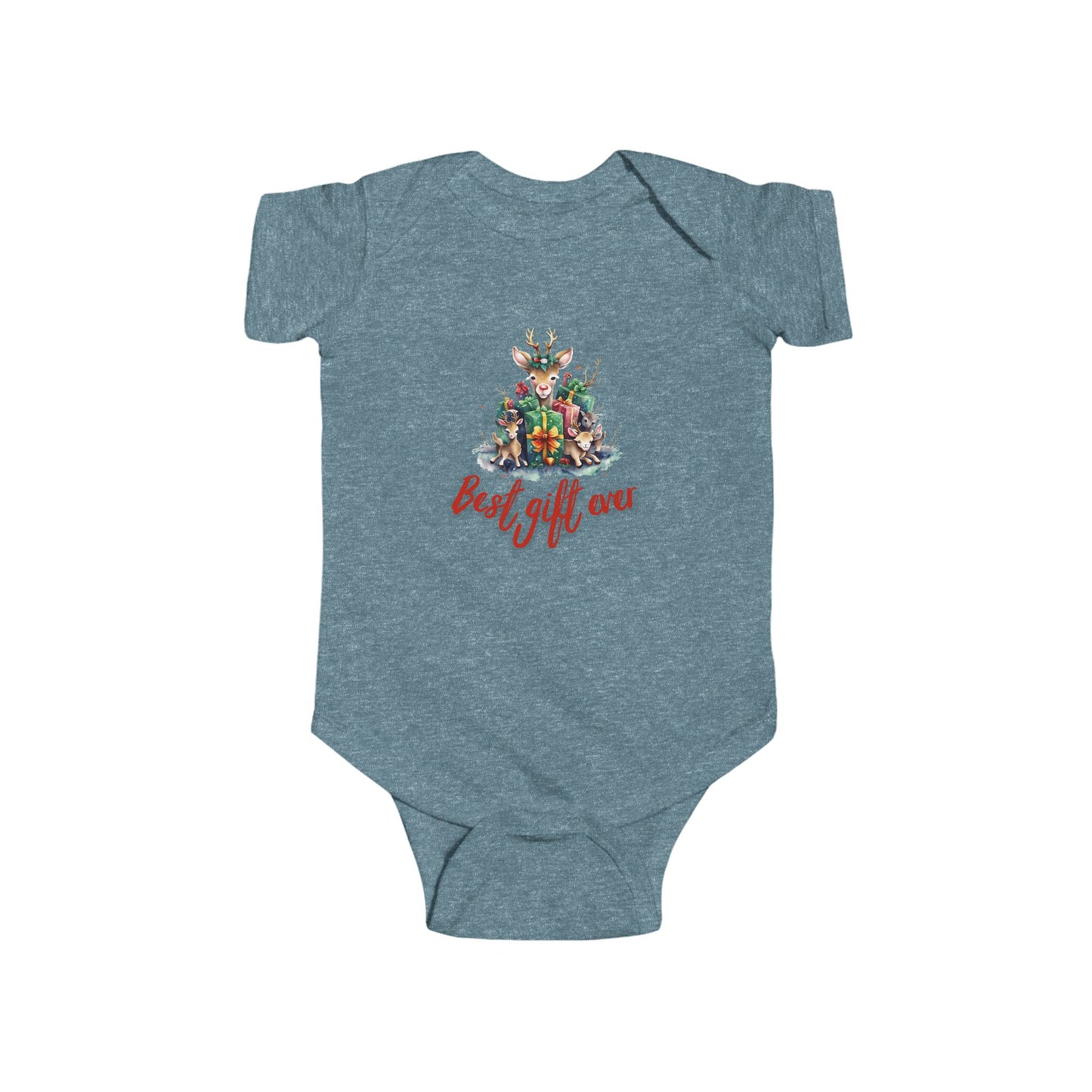 Best Gift Ever Baby Onesie, Reindeer Christmas Gift Infant Bodysuit |  Newborn Holiday Outfit, Cute Baby Shower Gift, First Christmas Apparel