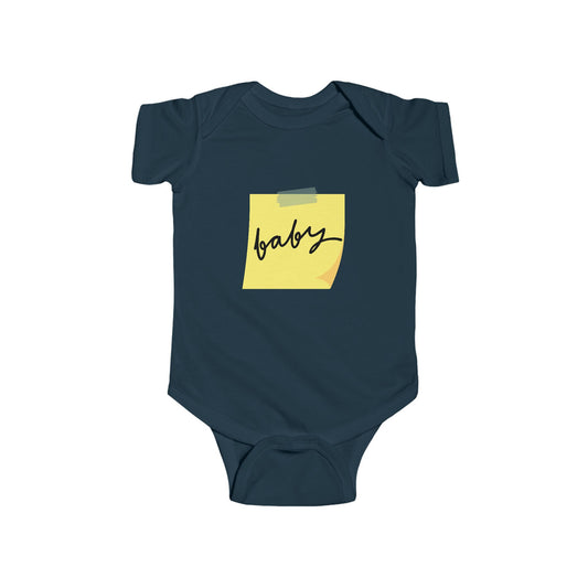 Post-It Note Funny Baby Infant Bodysuit