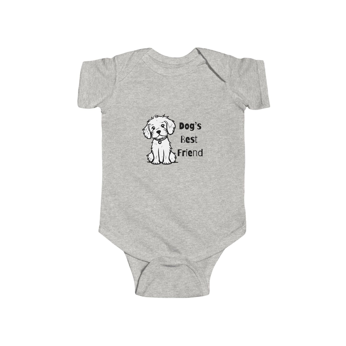 Dog's Best Friend Infant Bodysuit - Cute Baby Outfit, Newborn Apparel, Pet Lover Gift, Baby Shower Present, Dog Lover Clothing