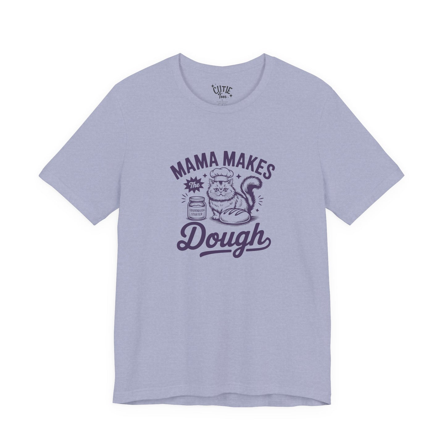 Mama Makes the Dough Cat T-Shirt | Fun Cooking Tee | Gift for Moms | Baking Shirt | Cute Foodie Apparel | Kitchen Lover's Gift