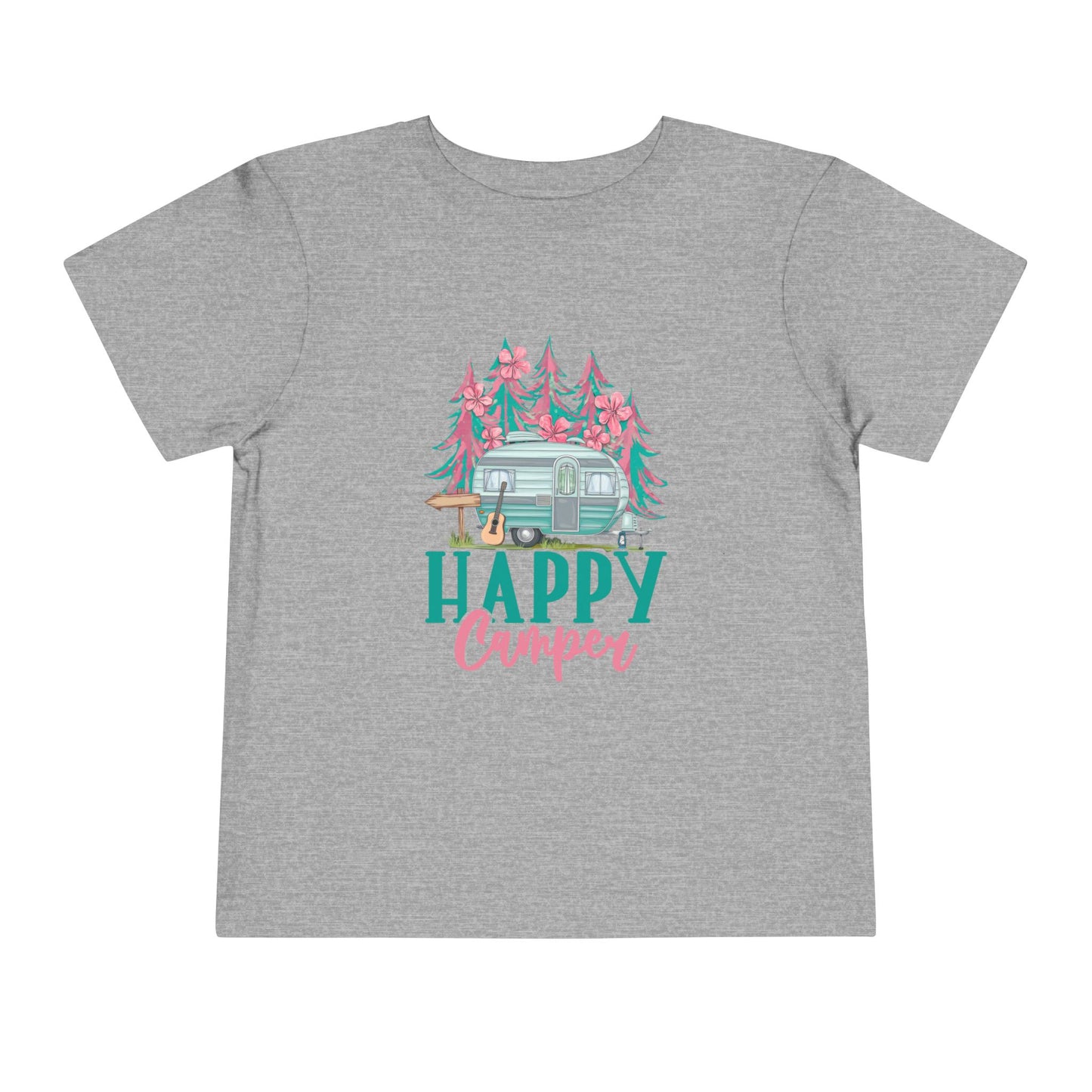 Happy Camper Toddler T-Shirt | Cute Camping Tee, Kids Outdoor Clothing, Summer Adventure Outfit, Gift for Little Explorers, Family