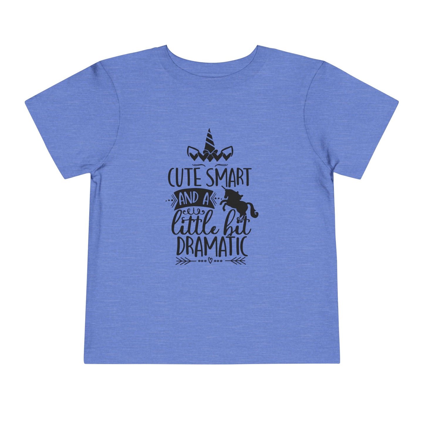 Cute, Smart, and a Little Bit Dramatic Toddler Tee - Funny Kids Tee