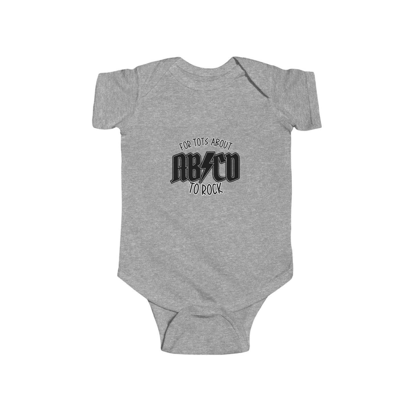 AB/CD Baby Onesie - For Tots about to Rock