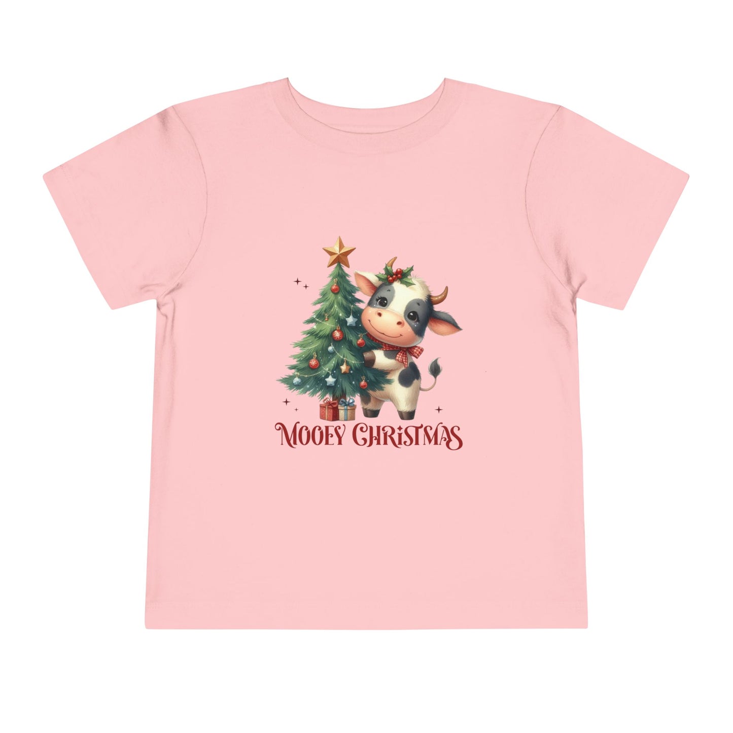 Cow Toddler Christmas Tee — 'Mooey Christmas'