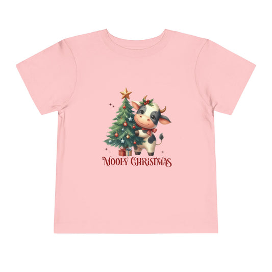 Cow Toddler Christmas Tee — 'Mooey Christmas'