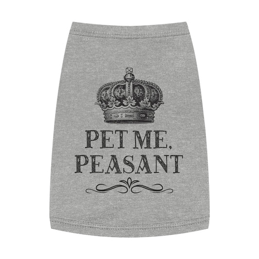 Crown Dog Shirt — "Pet Me, Peasant"