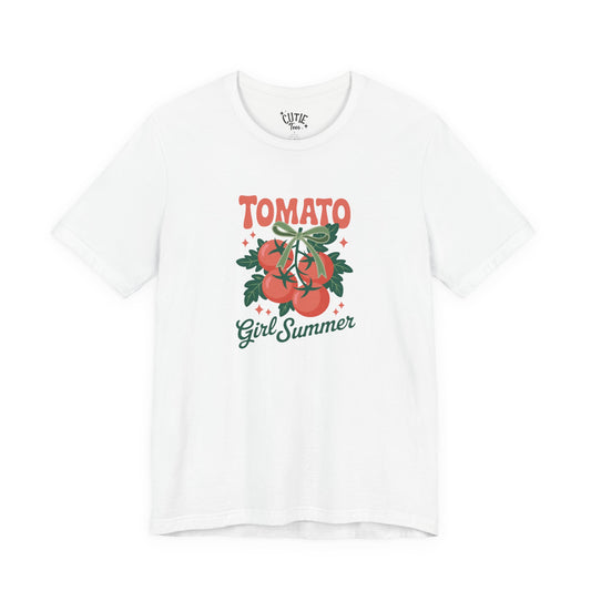 Tomato Girl Summer Tee, Unisex Casual T-Shirt, Summer Vibes Top, Gardening Gift, Trendy Apparel for Women
