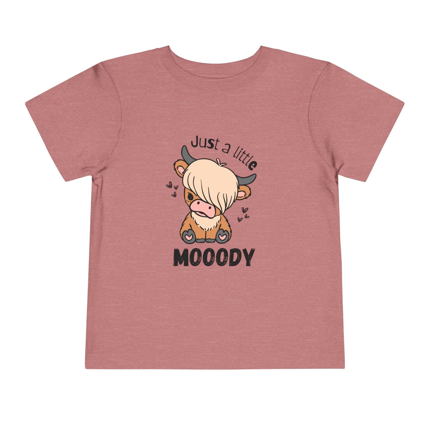 Emo Cow Toddler Tee - "Just a Little Mooody"