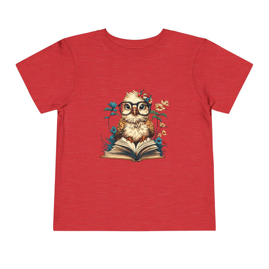 Owl Reading Toddler Tee