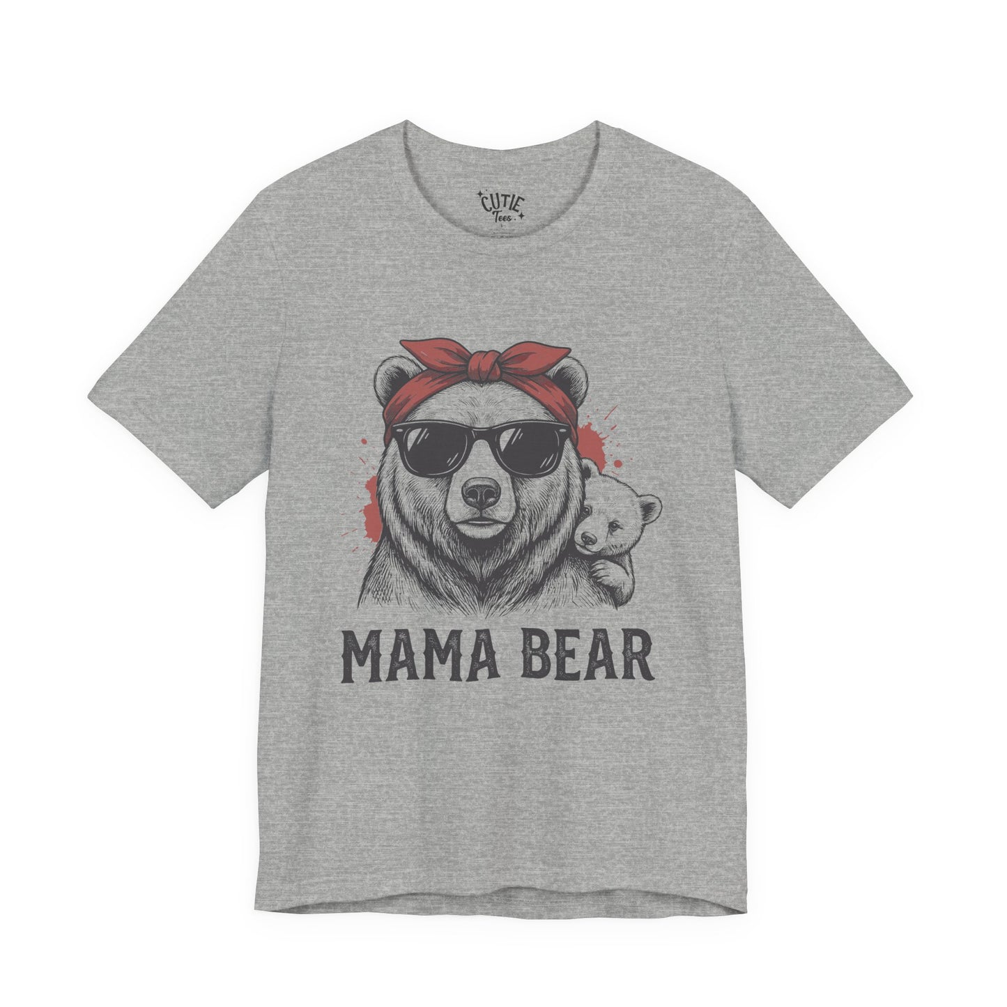 Mama Bear Graphic Tee — Vintage Cool Mom T-Shirt