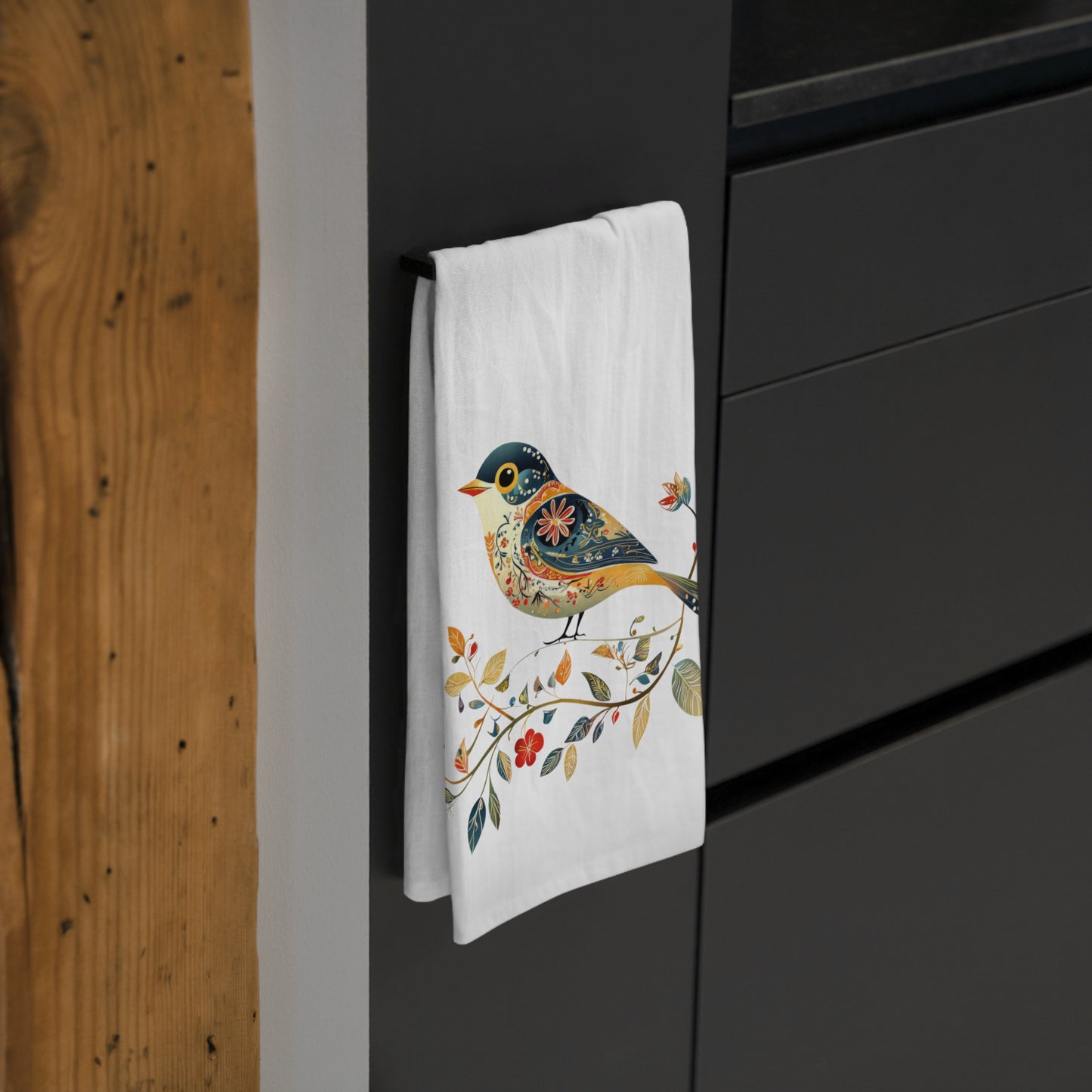 Bird Folk Art Design Tea Towel for Kitchen Decor, Rustic Home Gift, Eco-Friendly Kitchenware, Gift for Bird Lovers, Unique [...]