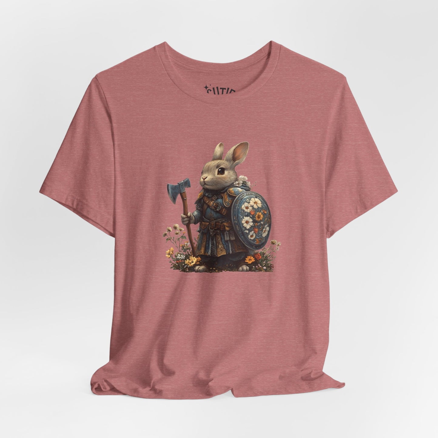 Warrior Rabbit Tee | Perfect for Animal Lovers, Gifts, Casual Wear, the Great Outdoors, and the Adventurous Spirit