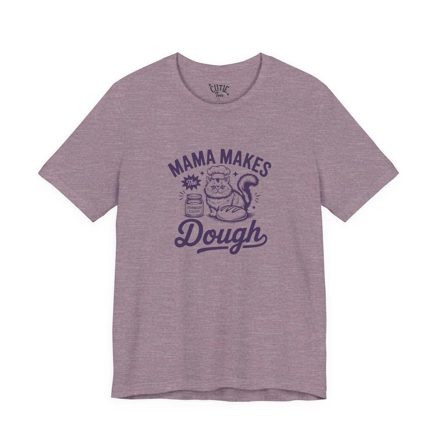 Mama Makes the Dough Cat T-Shirt | Fun Cooking Tee | Gift for Moms | Baking Shirt | Cute Foodie Apparel | Kitchen Lover's Gift