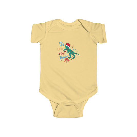 Dinosaur Christmas Bodysuit, Baby Onesie, Holiday Outfit, Christmas Gift, Cute Infant Clothing