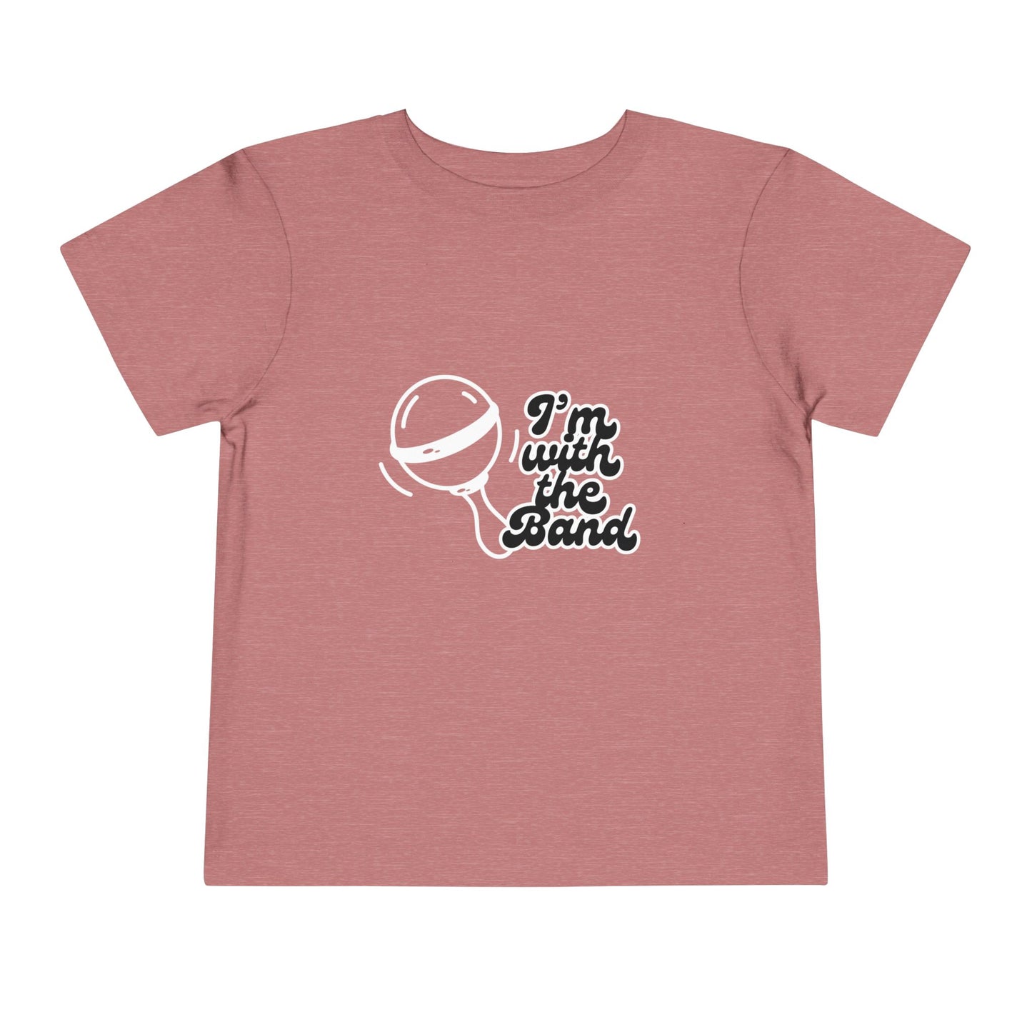 I'm with the Band Baby Rattle Toddler Tee, Music Lover Gift