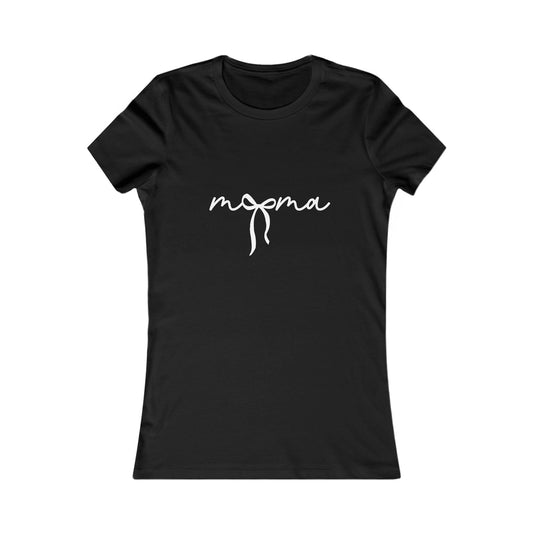 Mama Script Bow Tee