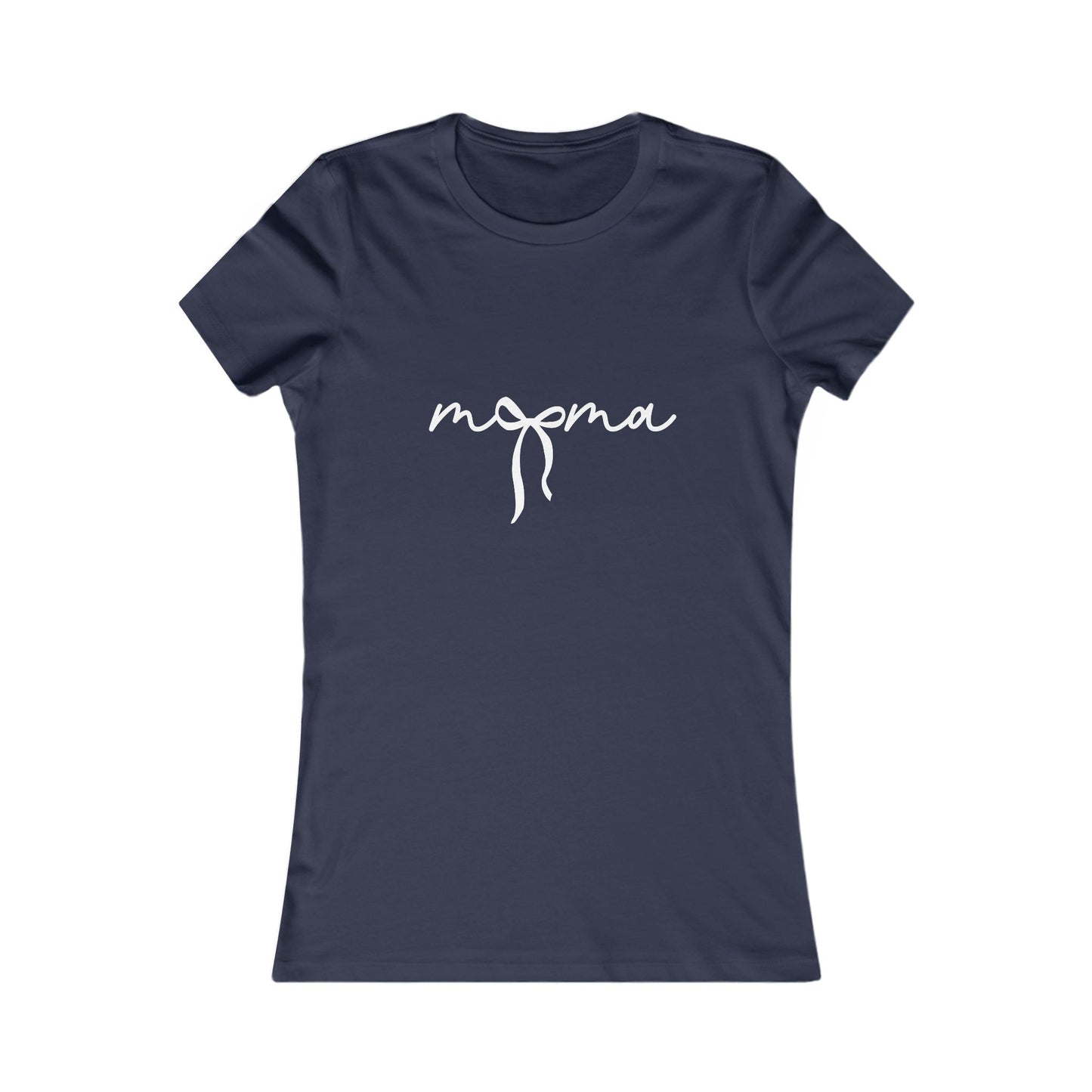 Mama Script Bow Tee