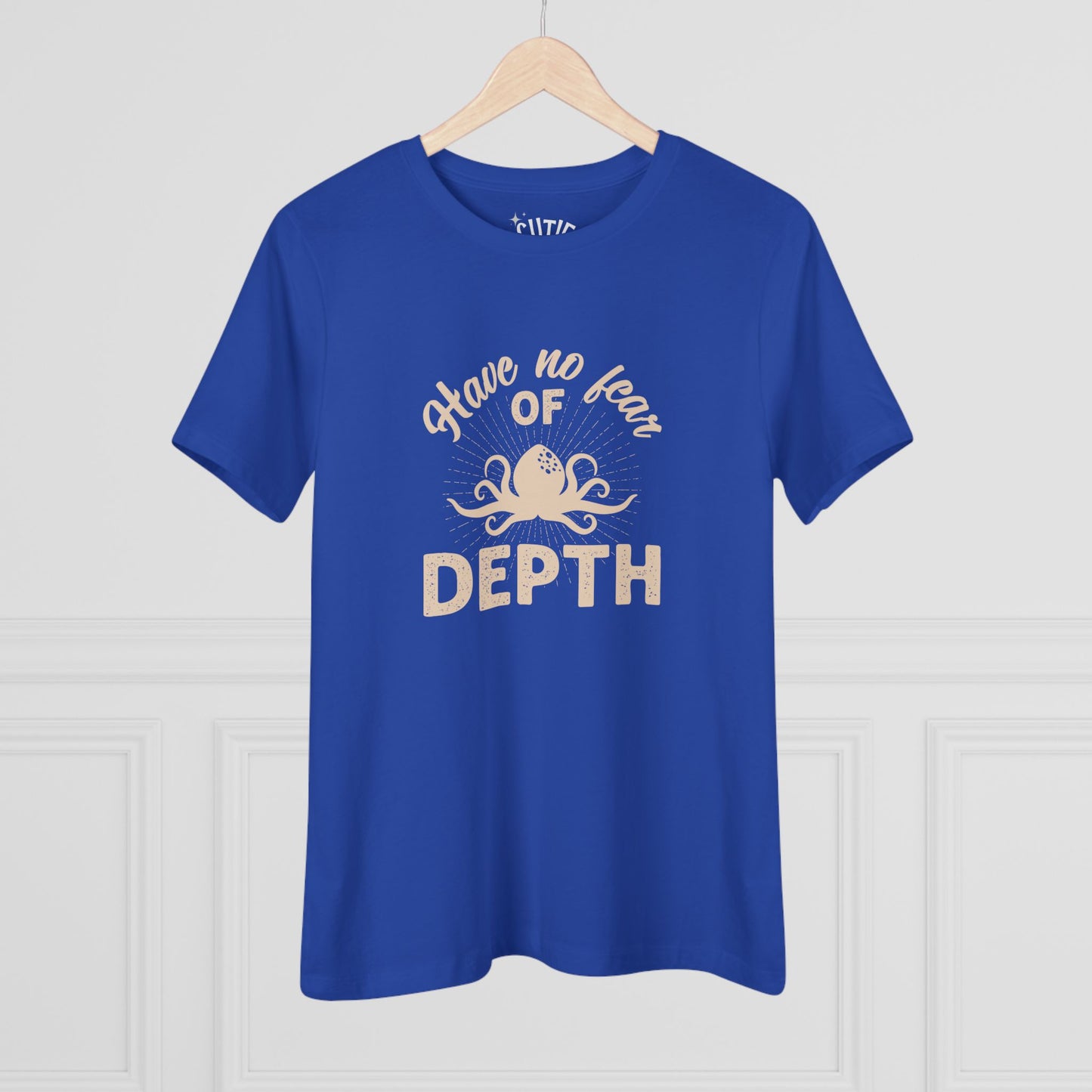 Octopus Women's Cotton Tee, Motivational Graphic T-Shirt for Brave, Strong Women