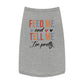 Cute Pet Tank Top - Feed Me and Tell Me I'm Pretty