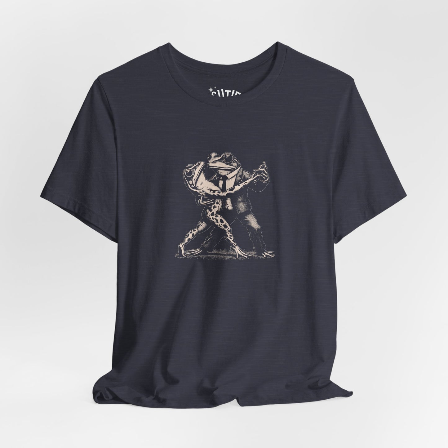 Frog Tango Graphic Tee, Casual Wear, Unisex Clothing, Unique Gift, Everyday Essentials, Perfect for Parties