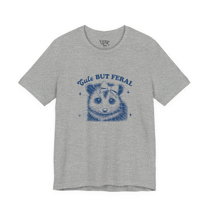 Cute But Feral Tee - Retro Possum