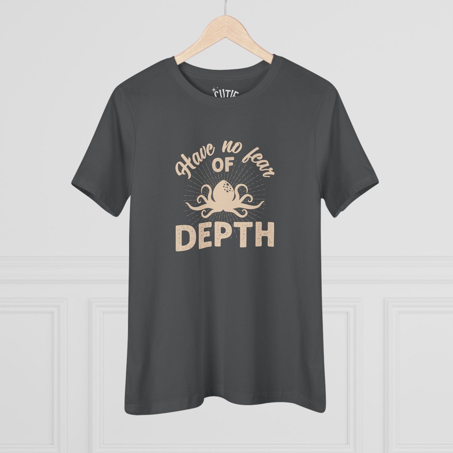 Octopus Women's Cotton Tee, Motivational Graphic T-Shirt for Brave, Strong Women