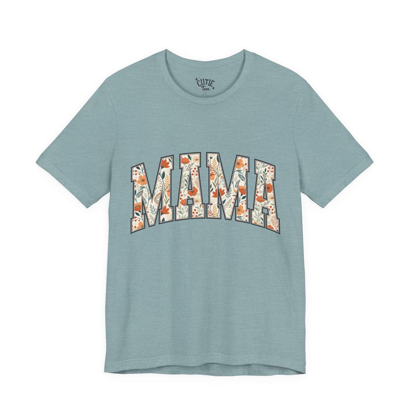 Mama Floral Arch T-Shirt — Floral 'MAMA' Graphic Tee for Moms