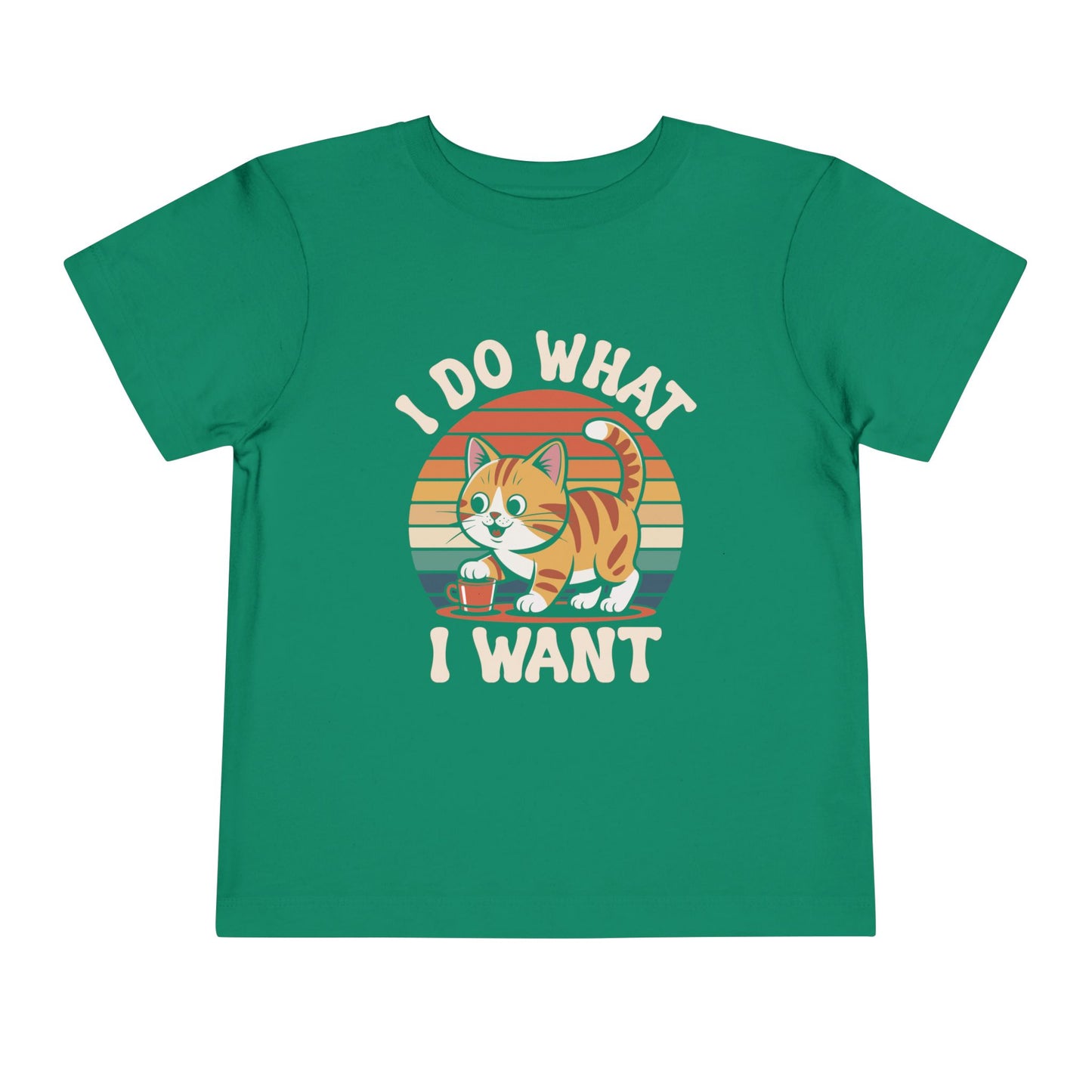 Cool Cat Toddler T-Shirt - "I Do What I Want" Cat Tee, Kids Birthday Gift, Cat Lover Apparel, Cool Toddler Shirt, Playful Kids Clothing
